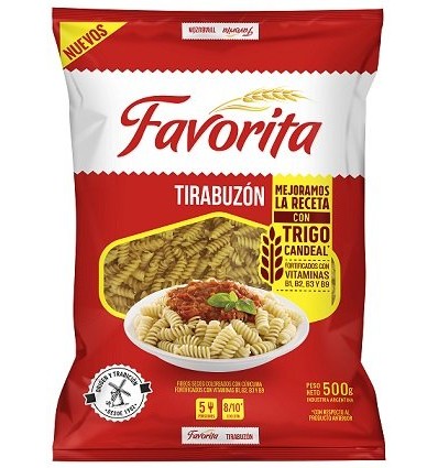 FIDEO FAVORITA TIRABUZON 500G