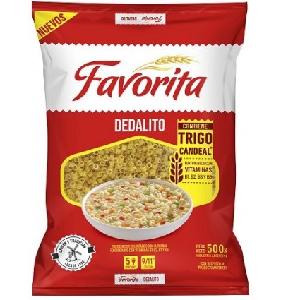 FIDEO FAVORITA 500 GRS DEDALITOS