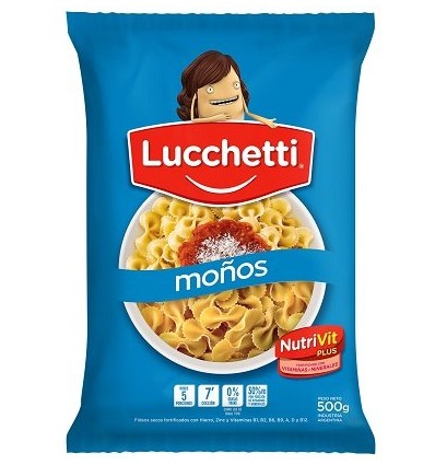 FIDEO LUCCHETTI 500 GRS MOÑOS 