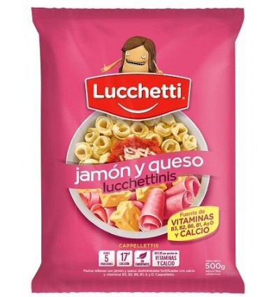 LUCCHETTINIS JAMON Y QUESO 500