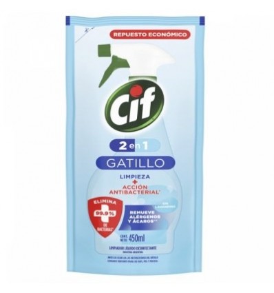 CIF ANTIBACTERIAL 2EN1 DOYP 450 ML