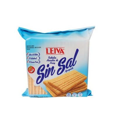 LEIVA TOSTADA ARROZ SIN SAL 150 GRS SIN TACC