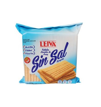 LEIVA TOSTADA ARROZ SIN SAL 150GRS SIN TACC