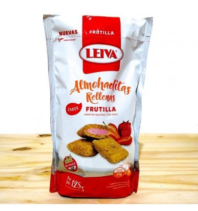 LEIVA ALMOHADITAS ARROZ FRUTILLA 125GRS SIN TACC