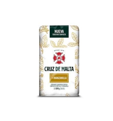 YERBA CRUZ DE MALTA 500 GRS MANZANILLA SIN TACC