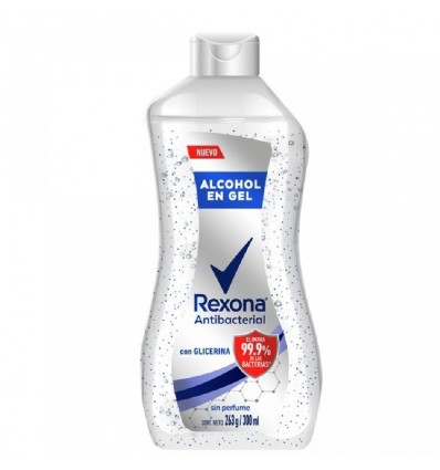 REXONA ANTIBACTERIAL ALCOHOL GEL 300ML S/PERF