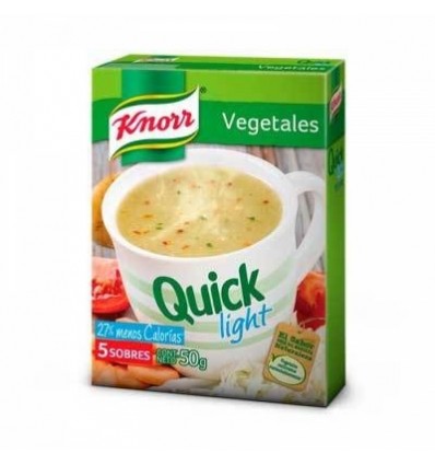 Knorr Quick Sopa Instantanea Light Vegetales 5 sobres