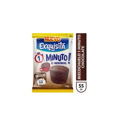 EXQUISITA BIZCOCHUELO 1 MIN MICROONDAS