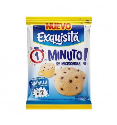 EXQUISITA BIZCOCHUELO 1 MIN MICROONDAS