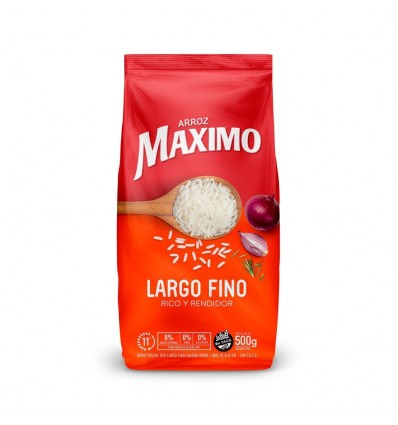 MAXIMO ARROZ LARGO FINO 500 GRS SIN TACC