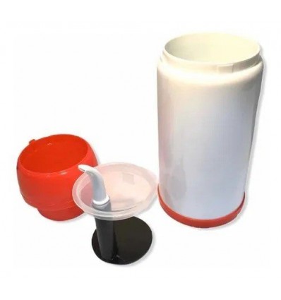 MATE LISTO CON VINILO ROJO 350ML