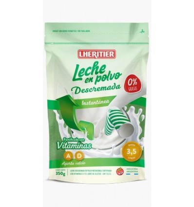 LECHE DESCREMADA EN POLVO LHERITIER 350 GRS