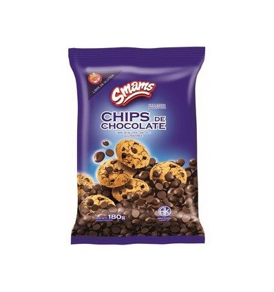 SMAMS GALLETAS CHIPS CHOCOLATE NEGRO EN BOLSA 150 GRS SIN TACC