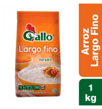 GALLO ARROZ LARGO FINO SELECCION BOLSA 1KG 