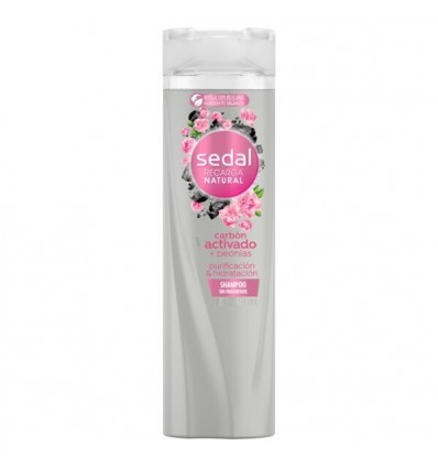 SEDAL SHAMPOO 340 ML CARBÓN ACTIVADO Y PEONIAS 