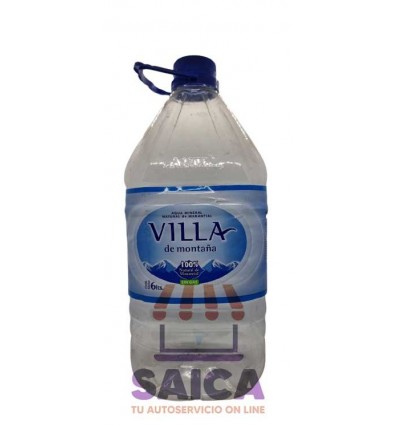 AGUA VILLA DE MONTAÑA BIDON 6 LTS