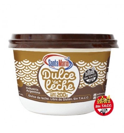 DULCE DE LECHE SANTA MARIA 200 GRS SIN TACC