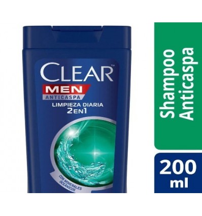 CLEAR SH 2EN1 LIMPIEZA DIARIA 200ML