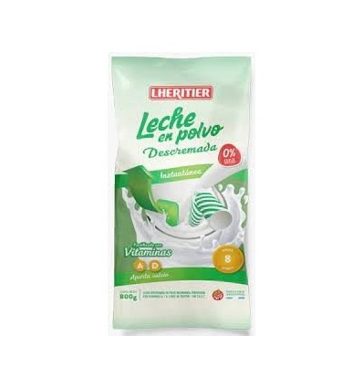 LECHE DESCREMADA EN POLVO LHERITIER *800 GRS