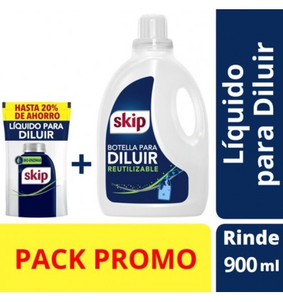 SKIP LIQ FIBRECARE PARA DILUIR 150 ML DP + BOT 1 L VACIA