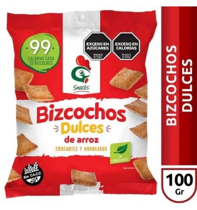 GALLO BIZC ARROZ 100 GRS DULCE SIN TACC