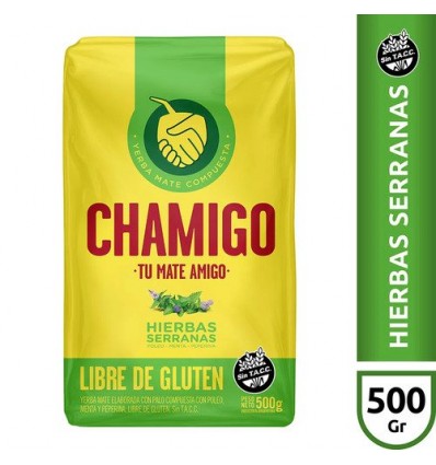 YERBA CHAMIGO 500 GRS HIER SERRANAS S/TACC