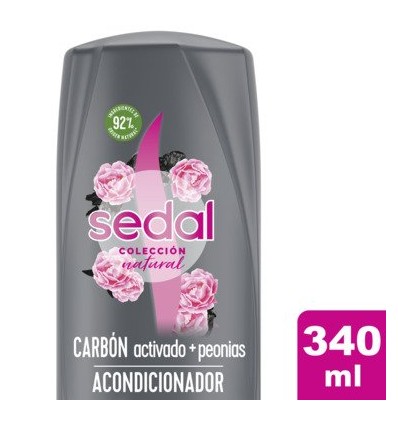 SEDAL ACONDICIONADOR 340 ML CARBON Y PEONIAS IA 