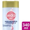 SEDAL SHAMPOO 340 ML HIALURONICO Y VIT A 