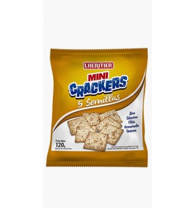 GALLETAS CRACKERS SEMILLAS LHERIT 120 GR