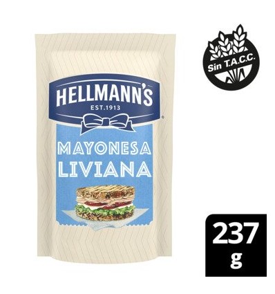 HELLMANN'S MAYONESA LIVIANA 237 GRS