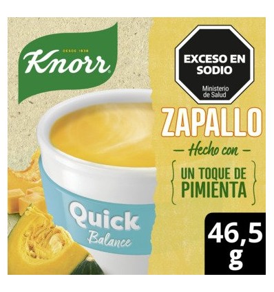 KNORR SOPA QUICK ZAPALLO BALANCE 5 SOB