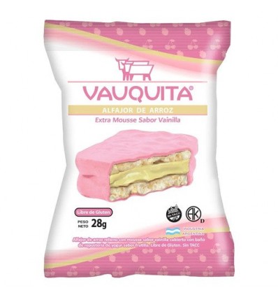 ALFAJOR ARROZ VAUQUITA FRUT VAINIL