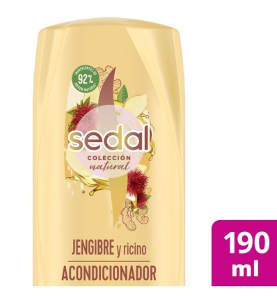 SEDAL ACONDICIONADOR 190 ML JENGIBRE Y RICINO IA 
