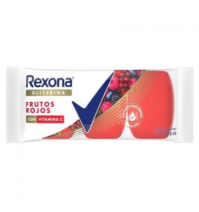 JABON REXONA GLICERINA FRUTOS ROJOS 3X90 GRS