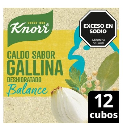 KNORR CALDO BALANCE GALLINA C/VEG 12 CUB