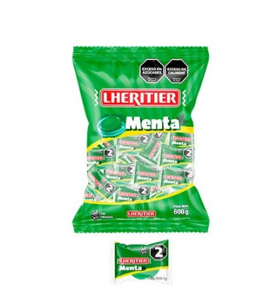 CARAMELO DURO MENTA LHERITIER 600 GRS