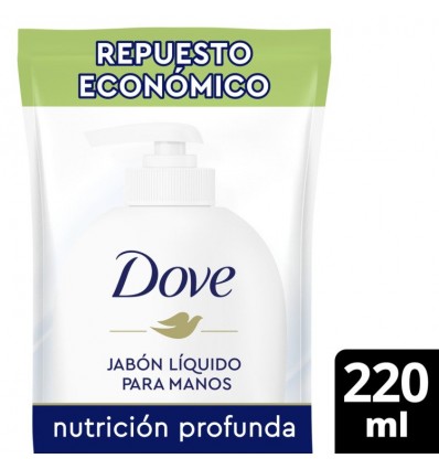 DOVE JABON LIQUIDO P/MANOS 220 ML NUTRICION PROFUNDA 