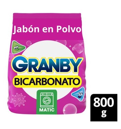 GRANBY POLVO ROPA BE ROSAS 800 GRS