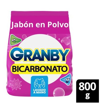 GRANBY POLVO LAVADO A MANO ROSAS 800 GRS