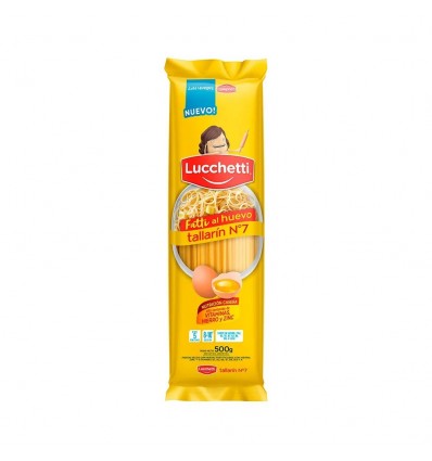 FIDEO LUCCHETTI 500 GRS TALLARIN N° 7 HUEVO