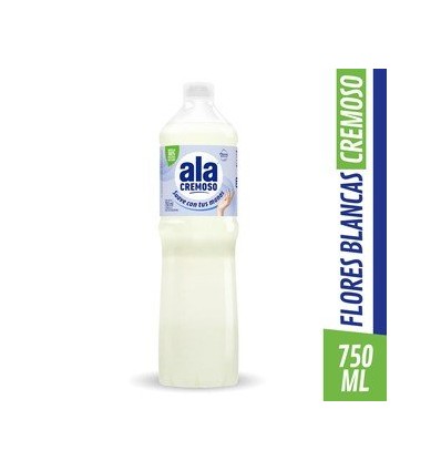 ALA LAVA VAJILLA CREMOSO FLORES BLANCAS 750 ML