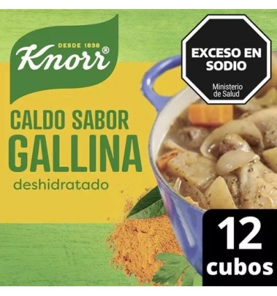 KNORR CALDO GALLINA C/VEG. * 12 CUBOS