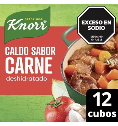 KNORR CALDO CARNE C/VEG. * 12 CUBOS