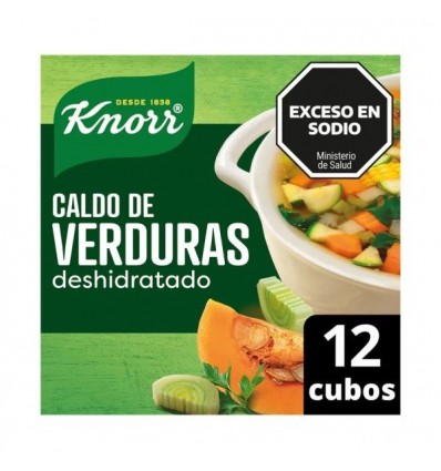 KNORR CALDO VERDURAS C/VEG. * 12 CUBOS
