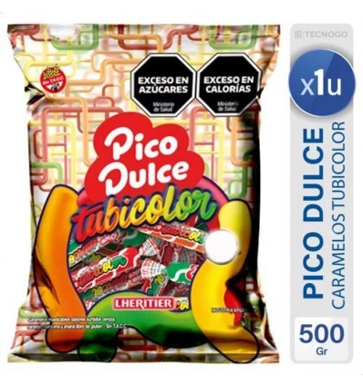 CARAMELO MASTICABLE PICO DULCE TUBICOLOR 500 GRS SIN TACC