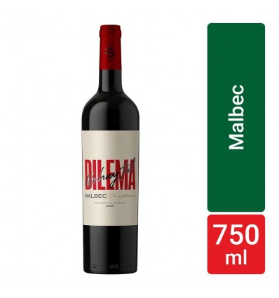 VINO DILEMA MALBEC 750 ML. CADENAS