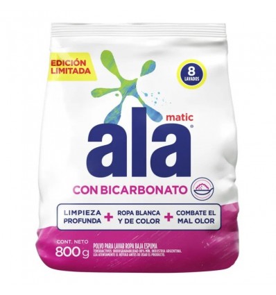 ALA POLVO MATIC C/BICARBONATO 800G