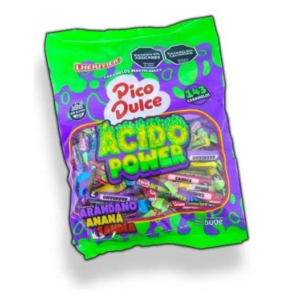 CARAMELO MASTICABLE PICO DULCE ACIDO POWER