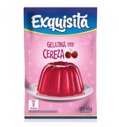 GELATINA EXQUISITA CEREZA 40 GRS