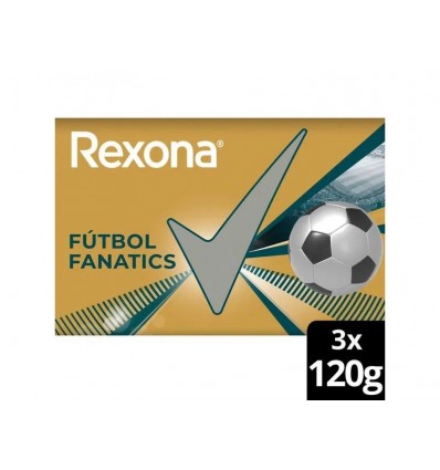JABON REXONA FUTBOL FANATICS 3X120G